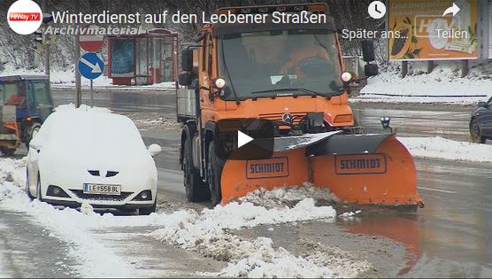 Winterdienst auf den Leobener Straßen