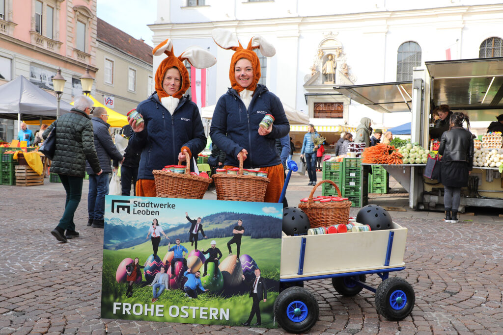 Osterverteilaktion der Stadtwerke Leoben 2023