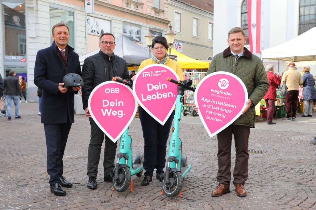 E-Scooter Sharing Leoben - Stadtwerke, ÖBB, Tier