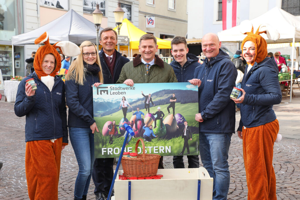Osterverteilaktion der Stadtwerke Leoben 2023