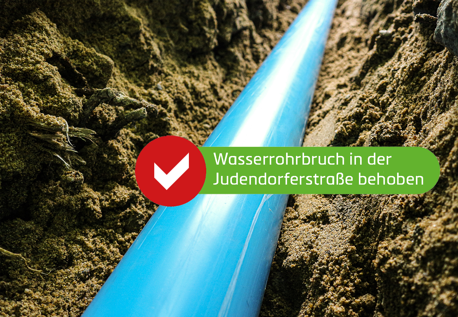 Rohrbruch in der Judendorferstraße behoben