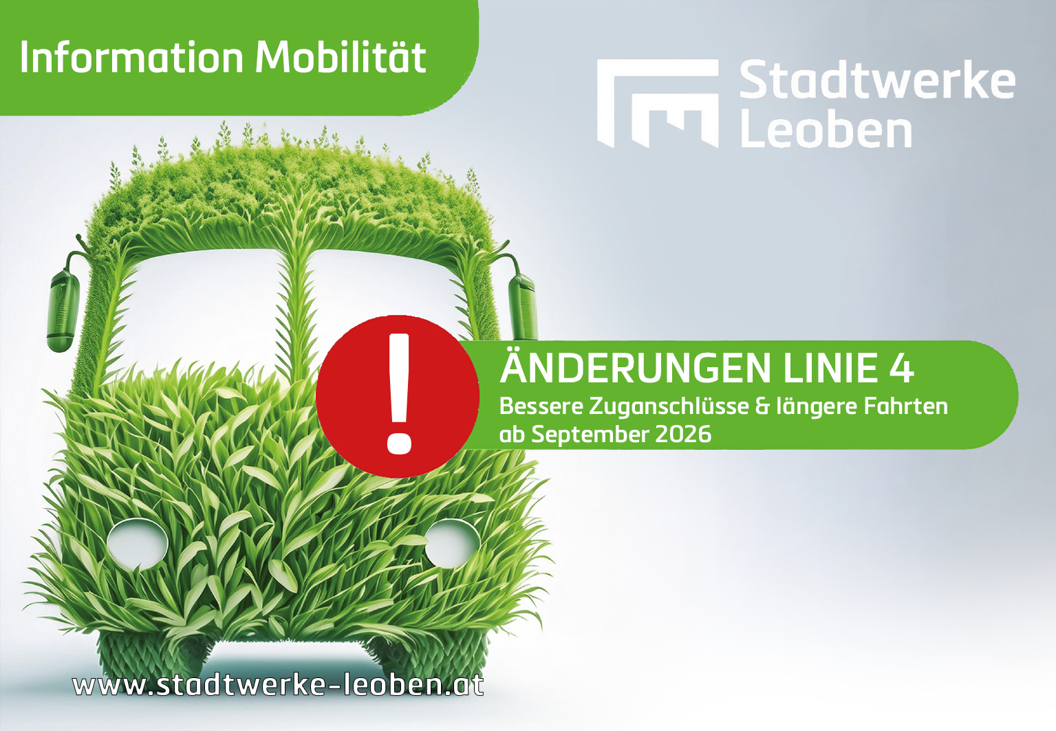 Änderungen Linie 4 ab September 26