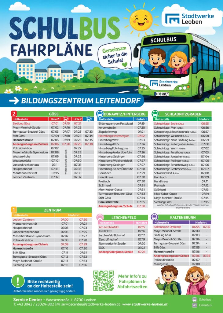 Neue Fahrpläne Schlubus Leitendorf Teil 1